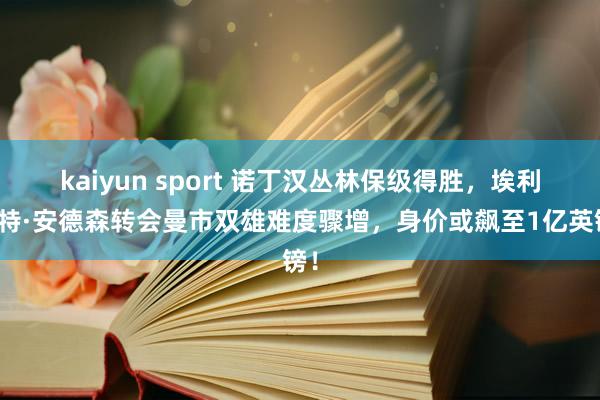 kaiyun sport 诺丁汉丛林保级得胜，埃利奥特·安德森转会曼市双雄难度骤增，身价或飙至1亿英镑！