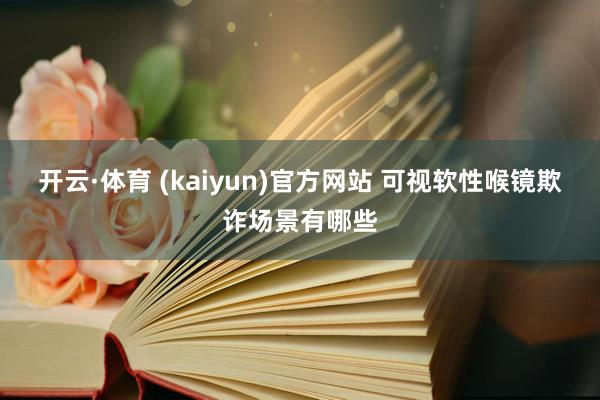 开云·体育 (kaiyun)官方网站 可视软性喉镜欺诈场景有哪些